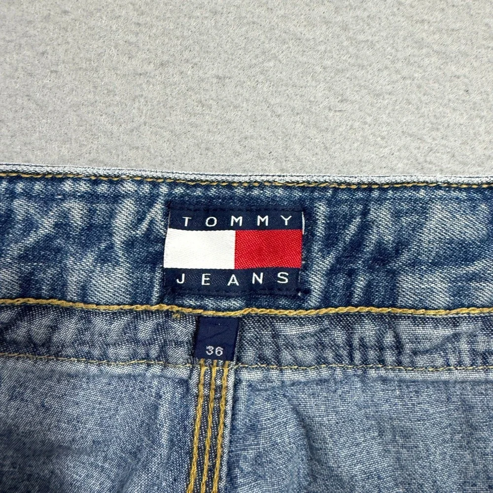 Vintage Tommy Hilfiger Carpenter Shorts Men 36 Blue 13